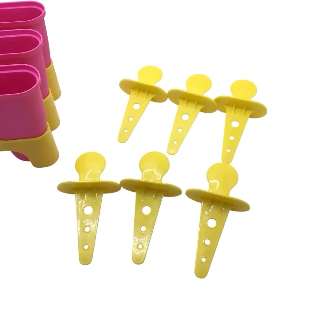 IKEA CHOSIGT Ice Pop Maker Mold Set BPA Free Reusable Popsicle Molds Pink